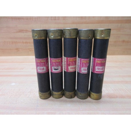 Buss FRS-60 Bussmann Fusetron Fuse FRS60 (Pack of 5) - Used