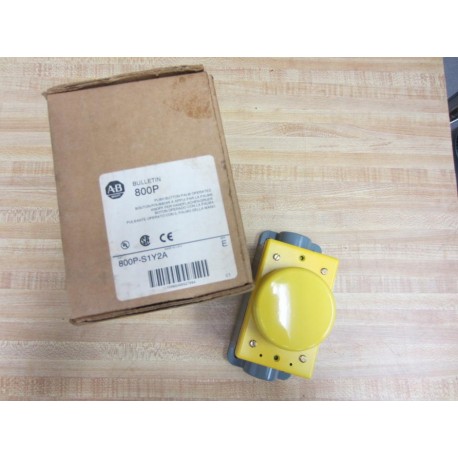 Allen Bradley 800P-S1Y2A Push Button Palm Operated 800PS1Y2A