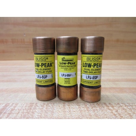 Buss LPJ-5SP Bussmann Fuse Cross Ref 4XF28 (Pack of 3) - New No Box