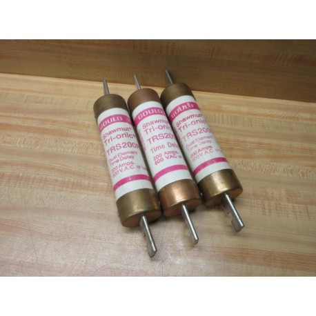 Gould Shawmut Ferraz TRS200R Mersen Fuse Cross Ref 4YZP4 (Pack of 3) - New No Box