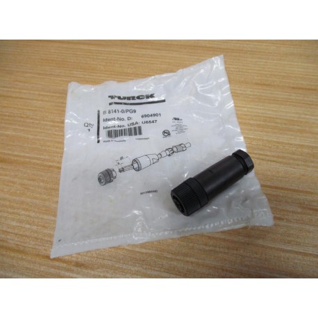 Turck B8141-0PG9 Female Connector 6904901