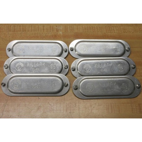 Hubbell Killark OL-30 1" Conduit Body Cover OL30 (Pack of 6) - New No Box
