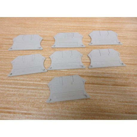 Weidmuller WAP 2.54610 Terminal Block Ends WAP254610 Tan (Pack of 7) - New No Box