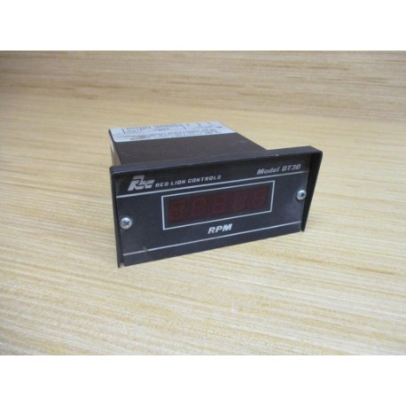 Red Lion DT3-D0-500 Tachometer DT3D0500 Model DT3D - Used