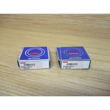 NSK 6200VVC3 Ball Bearing (Pack of 2)