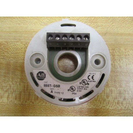 Allen Bradley 855T-GSB Mounting Base 855TGSB Series A - Used