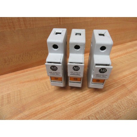 Allen Bradley 1492-FB1C30-L Fuse Holder 1492FB1C30L WIndicator (Pack of 3) - Used