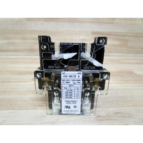 Allen Bradley 195-BA10 Auxiliary Switch 195BA10 - New No Box