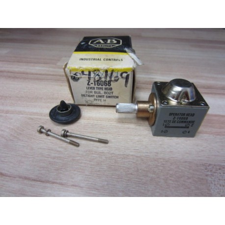 Allen Bradley Z-16068 Lever Type Head Missing 2 Screws