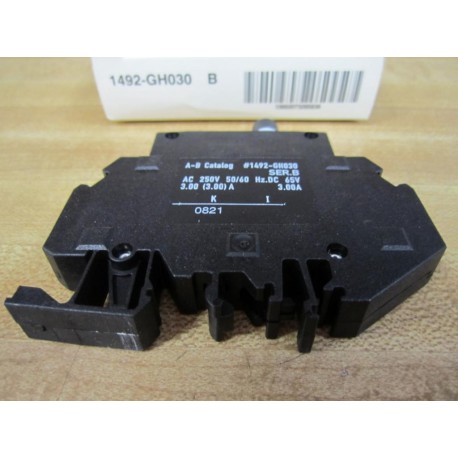 Allen Bradley 1492-GH030 Circuit Breaker 3A 1492GH030 Series B