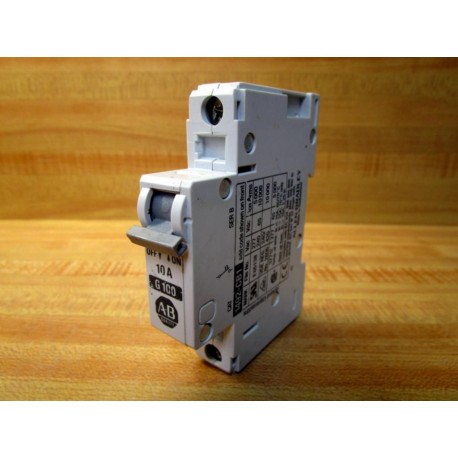 Allen Bradley 1492-CB1G100 Circuit Breaker 1492CB1G100 10A Series B - Used