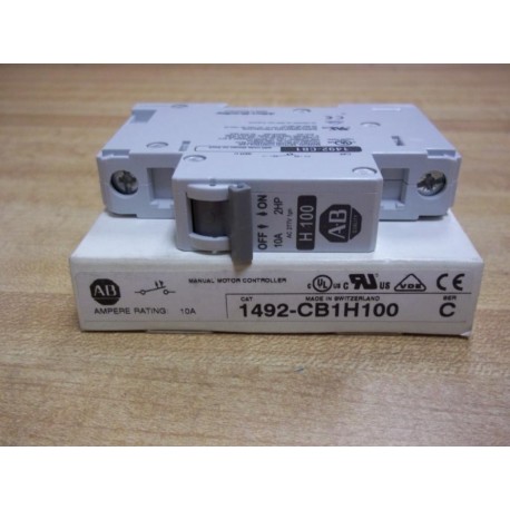 Allen Bradley 1492-CB1H100 Circuit Breaker 1492CB1H100 10A Series C
