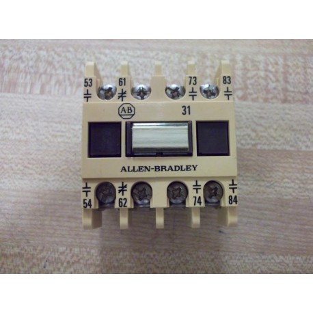 Allen Bradley 195-FA31 Auxiliary Contact 195FA31 - New No Box