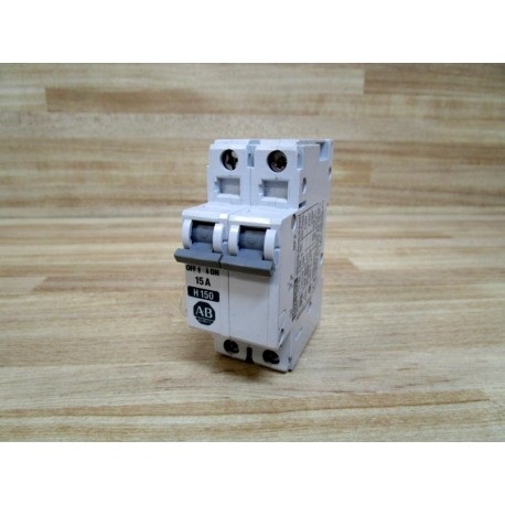 Allen Bradley 1492-CB2 Breaker H150 15A 2P (Pack of 3) - Used