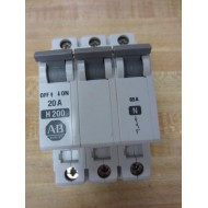 Allen Bradley 1492-CB2 Breaker 1492-CB2H200N 20A - Used