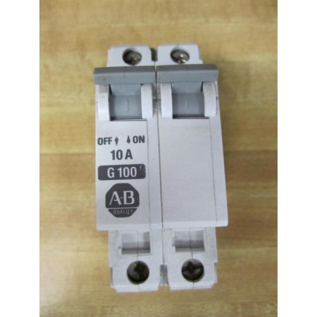 Allen Bradley 1492-CB2G100 Breaker 1492CB2G100 10A (Pack of 9) - Used