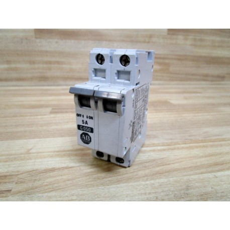 Allen Bradley 1492-CB2G050 Breaker 1492CB2G050 5A (Pack of 4) - Used