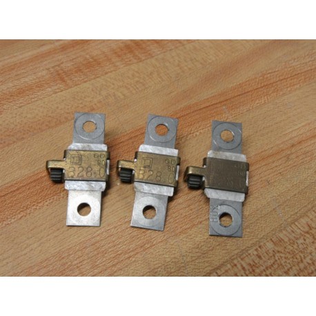 Square D B28.0 Overload Relay Heater B28 wo Covers (Pack of 3) - Used