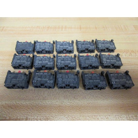 Allen Bradley 800F-X01 Contact Block 800F-XO1 (Pack of 15) - Used