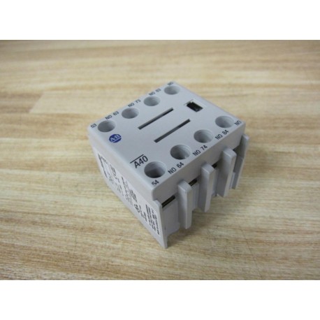 Allen Bradley 100-FA40 Contact Block 100FA40 Ser B - Used