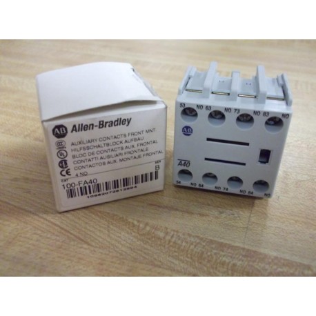 Allen Bradley 100-FA40 Contact Block 100FA40 Ser B