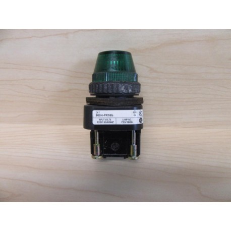 Allen Bradley 800H-PR16 Pilot Light 800H-PR16G Green - Used