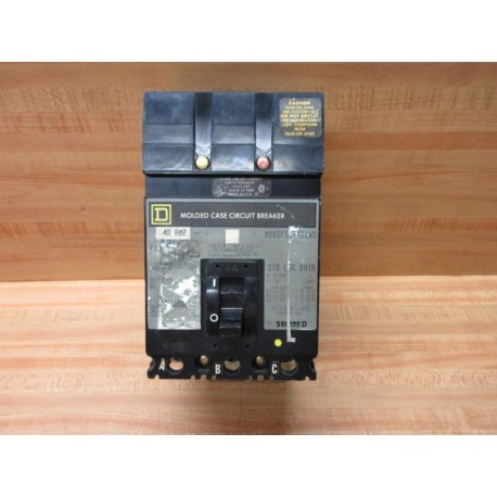 Square D FA34040 40A Circuit Breaker - Used
