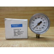 Ashcroft 25W1005 H 02L 100 Pressure Gauge 25W1005H02L100