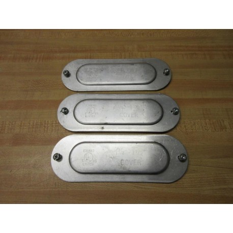 Generic E30640 Conduit Body Cover 1-14"-1-12" (Pack of 3) - New No Box