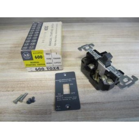 Allen Bradley 600-TOX4 Starter Switch 600T0X4 Series A