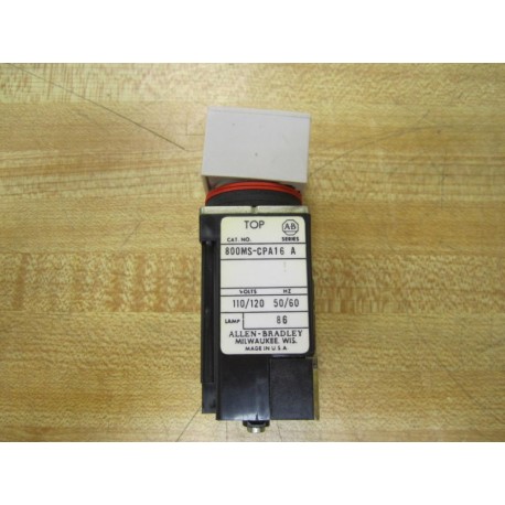 Allen Bradley 800MS-CPA16 Push Button 800MSCPA16 Series A - New No Box