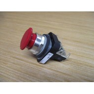Allen Bradley 800T-FXT6D4 Red Push Button 800TFXT6D4 W 800T-XD4 - Used