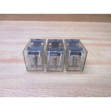 Omron MY2-UA AC120 Relay MY2-UA (Pack of 3) - Used