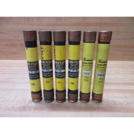 Buss LPS-RK-30SP Bussmann Fuse Cross Ref 4XF75 (Pack of 6) - Used