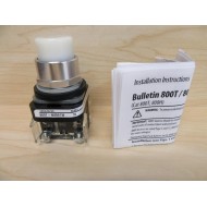 Allen Bradley 800T-NX901 Push Button White - New No Box