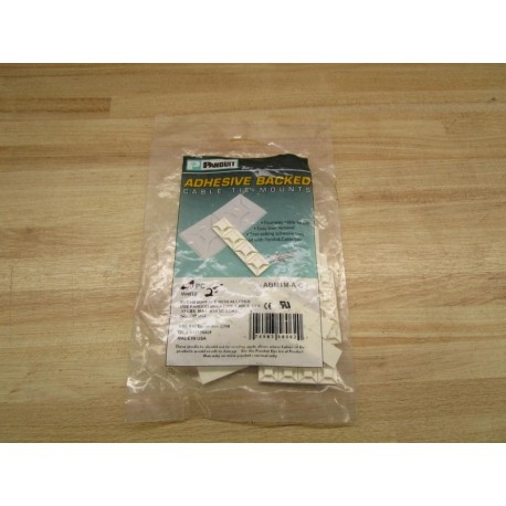 Panduit ABM1M-A-C Cable Tie Mounts ABM1MAC (Pack of 100)