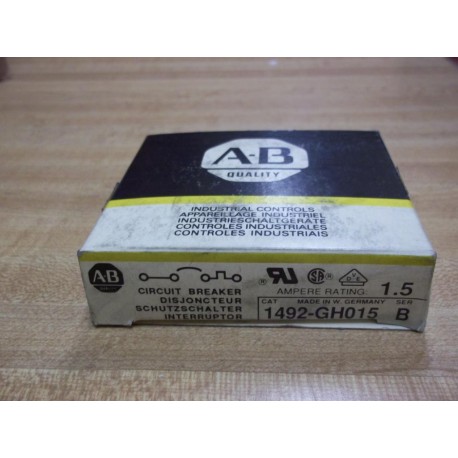 Allen Bradley 1492-GH015 Circuit Breaker 1492GH015 1.5A Ser B