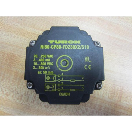 Turck Ni50-CP80-FDZ30X2S10 Inductive Sensor Ni50CP80FDZ30X2S10 Cap Only - Used