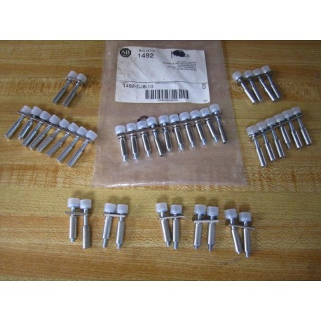 Allen Bradley 1492-CJ8-10 Center Jumper 1492CJ810 Various Lengths (Pack of 6)