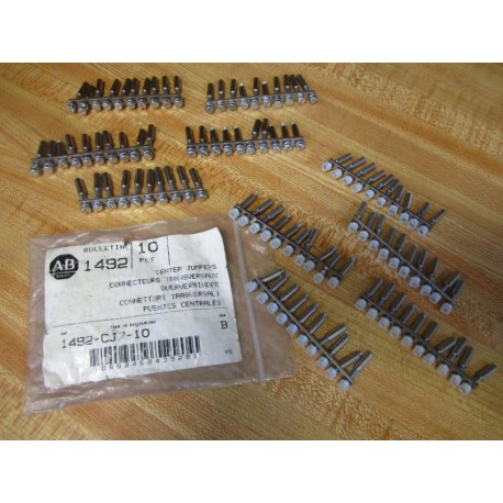 Allen Bradley 1492-CJ7-10 Center Jumper 1492CJ710 Asst Lengths (Pack of 15)