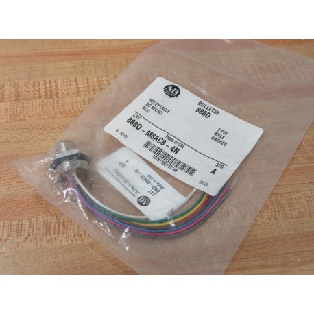 Allen Bradley 888D-M8AC8-4N DC Micro M12 Receptacle 888DM8AC84N