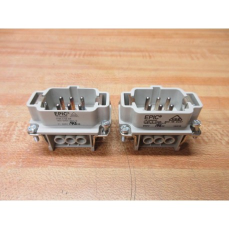 Epic Lapp 10190000 Screw Terminal Insert H-BE 6 SS DR (Pack of 2) - New No Box