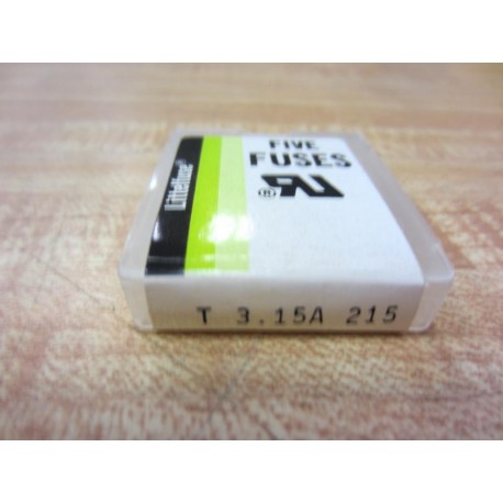 Littelfuse T 3.15A 215 Fuses T315A215 (Pack of 5)
