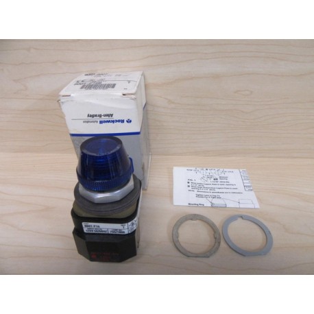 Allen Bradley 800T-P16B Blue Pilot Light