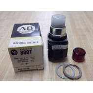 Allen Bradley 800T-PB16R Push Button Red & White
