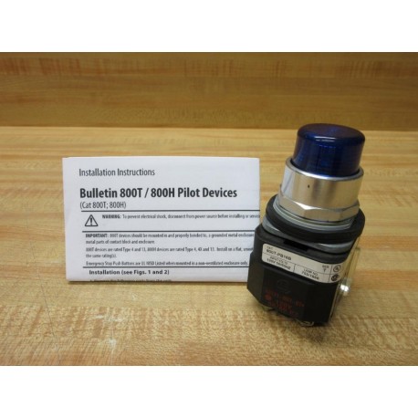 Allen Bradley 800T-PB16B Push Button 800TPB16B Blue - New No Box