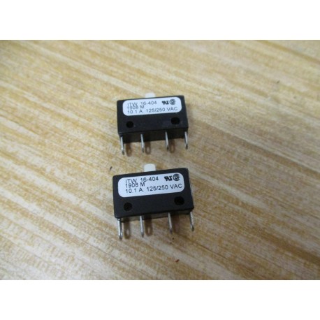 ITW 16-404 Snap-Action Switch WPlunger Actuator 16404 (Pack of 2) - New No Box