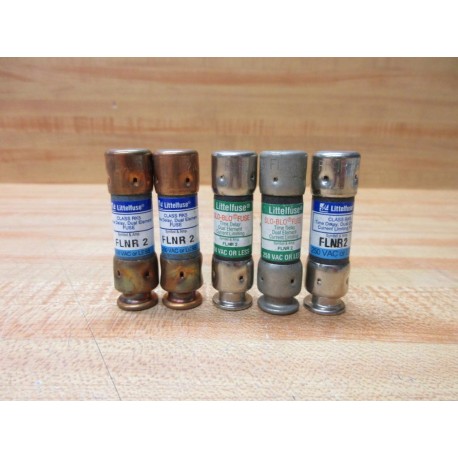 Littelfuse FLN-R-2 Fuse Cross Ref 486K74, FLNR002 (Pack of 5) - New No Box