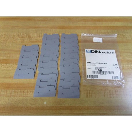 DINnectors DN-EMXM1EC1 End Plate 43562 (Pack of 25)