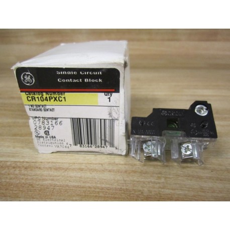 General Electric CR104-PXC1 Contact Block CR104PXC1 GE